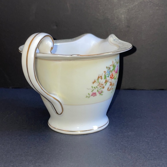 National China Floral Creamer Vintage Dinnerware Pink Orange Blue Flowers - Picture 4 of 11